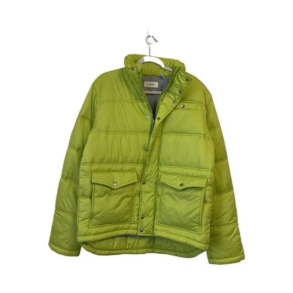 Tommy Hilfiger Other - Tommy Hilfiger lime green winter bubble winter coat utility fall colourful large